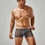 Men's Sexy Low-rise Mesh Trunks