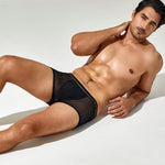 Men's Sexy Low-rise Mesh Trunks
