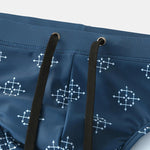 Men's Printed Low Rise Swim Briefs