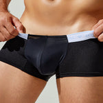 2 Pack Men's Sexy Comfortable Breathable Solid Color Trunks