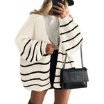 VERONIKA™ - Oversized Fit Lantern Sleeve Autumn Knit Cardigan