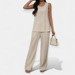 Sahasra | Relaxed Ensemble with Sleeveless Blouse and Flowing Trousers