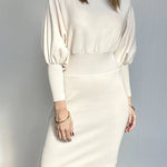 CAROLYN™ - Classy Balloon Sleeve Dress