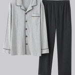 Men's Cotton Knit Classic Pajamas Set