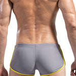 Men's Breathable Boxer Drawstring Swimming Trunks