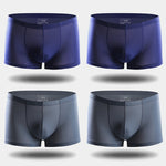 4 Pack Cooling Silk Bulge Pouch Men's Underwear