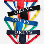 4 Pack Contrast Colors Low Rise Jockstraps