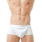 Men's Metallic Glossy Big Pouch Boxer with Fly