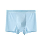 4 Pack Men's Seamless Cooling Ice Silk Antibacterial Mid-Rise Trunks