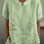 Janie | Floral Embroidered Shirt