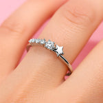 Classic Star Zirconia Ring