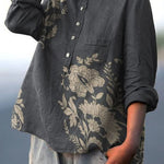 Vivienne | Women’s Vintage Floral Pattern Casual Shirt
