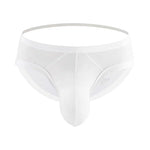 2 Pack Men's Low Rise Back Hollow 3D U-convex Large Pouch T-Back Briefs