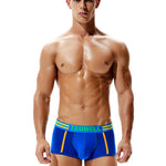 2 Pack Men's Low-Rise Cotton Breathable Trunks Suitable for Sports