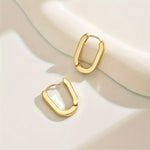 Geometric Shaped Hoop Earrings