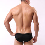 3 Pack Men's Striped U-Pouch Breathable Casual Briefs