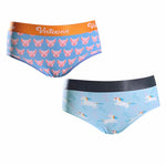 Couple 2 PCS Cotton Cartoon Breathable Underwear