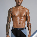 FreeLonger Men's Big Pouch Breathable Seamless Trunks