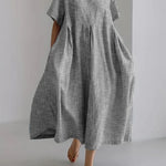 Shada | Flattering Summer Stripped Maxi Dress
