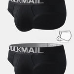 2 Pack Men's Sexy Cotton Support Contour Pouch Briefs