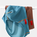 3 Pack Men's Nylon Plaid Lift Hip Briefs Triangle Briefs