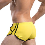Men's Breathable Boxer Drawstring Swimming Trunks