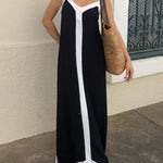 Nancy | Island Style Lavechic Colorblock Midi Dress Look