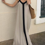 Cassidy | Island Style Lavechic Colorblock Midi Dress Look