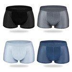 4 Pack Mesh Breathable Ice Silk Underwear Boxer