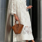Rosalyn | Beach Glam Flower V-Neck Midi Dress