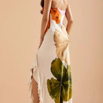 Selena | Resort Vibes Elegant Floral Print One-Shoulder Maxi Dress