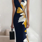 Khadija | Beach Glam Elegant Workplace Festival Midi Dress
