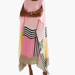 Regan | Pink Candy Stripe Kaftan
