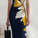 Khadija | Beach Glam Elegant Workplace Festival Midi Dress
