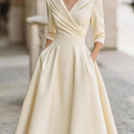 Eliana | Satin Midi Dress