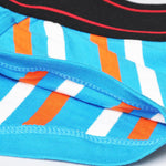 2 Pack Men's Colorful Striped U Convex Pouch Trunks