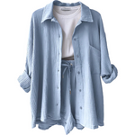 VERA™ – Modern Button-Up Shorts Set
