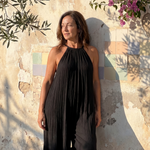 Talia | Pleated Halter Relaxed Jumpsuit