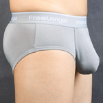 FreeLonger Men's Comfy Separate Support Pouch Briefs