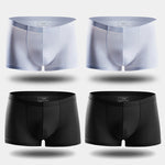 4 Pack Cooling Silk Bulge Pouch Men's Underwear