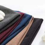 Mid-neck Men's Fleece Warm Bottoming Top T-shirt