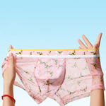 3 Pack Men’s Sexy Printed Mesh Trunks