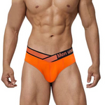 2 Pack Men's Stylish V-Shaped Waistband Briefs