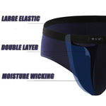 4 Pack Cotton Support U Convex Pouch Briefs