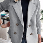 SORELLE™ - Elegant Knit-Sleeve Blazer