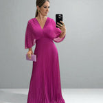 Hollis | Elegant Pleated Maxi Dress