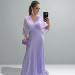 Hollis | Elegant Pleated Maxi Dress