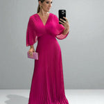 Hollis | Elegant Pleated Maxi Dress