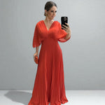 Hollis | Elegant Pleated Maxi Dress