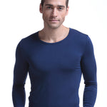 Mens Ultra Soft Low Cut V-Neck Thermal Shirt